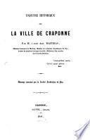 Esquisse historique sur la ville de Craponne