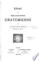 Essai de bibliographie oratorienne