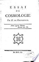 Essai de cosmologie
