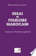 Essai de folklore marocain