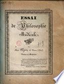 Essai de philosophie médicale