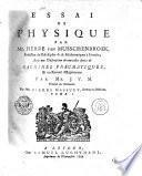 ESSAI DE PHYSIQUE