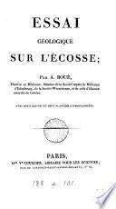 Essai géologique sur l'Écosse