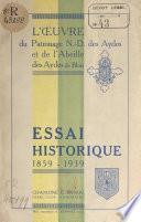 Essai historique, 1859-1939