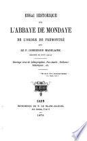 Essai historique sur l'abbaye de Mondaye, de l'ordre de Prémontré