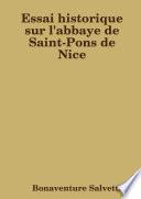 Essai historique sur l'abbaye de Saint-Pons de Nice