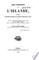 Essai historique sur l'Irande