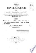 Essai physiologique sur le choléra, le rhumatisme, la contagion, etc