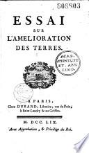 Essai sur l'amélioration des terres