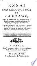 Essai sur l'éloquence de la chaire
