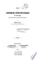 Essai sur l'histoire de l'instruction publique en Belgique, depuis les temps les plus reculés jusqu'à nos jours