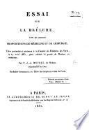 Essai sur la brûlure, etc