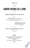 Essai sur la condition politique de la femme