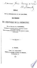 Essai sur la détermination et les caractères des périodes de l'histoire de la médecine