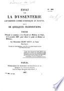 Essai sur la Dyssenterie considérée comme endémique en Égypte ... thèse ... par Mohammed Chafey Refa̒y