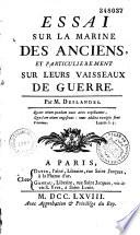 Essai sur la marine des anciens et particulièrement sur leurs vaisseaux de guerre