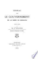 Essai sur le gouvernement de la dame de Beaujeu, 1483-1491