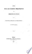 Essai sur les écrits politiques de Christine de Pisan