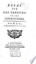 Essai sur les erreurs et les superstitions
