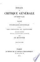 essai. Traité de psychologie rationnelle d'après les principes du criticisme