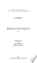 Essais critiques