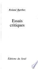 Essais critiques