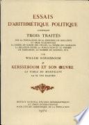 Essais D'arithmetique Politique