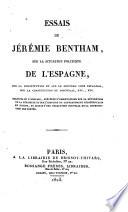 Essais de Jérémie Bentham