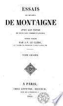 Essais de Michel de Montaigne