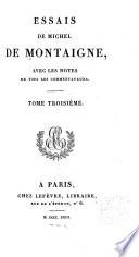 Essais de Michel de Montaigne