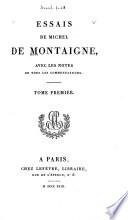 Essais de Michel de Montaigne