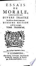Essais de morale, par Pierre Nicole