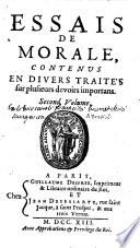 Essais de morale premier \-dixieme! volume