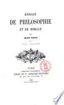 Essais de philosophie et de morale par Ernest Bersot