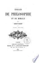 Essais de philosophie et de morale par Ernest Bersot