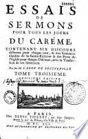 Essais de sermons