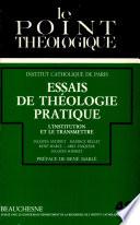 Essais de théologie pratique