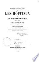 Essais historiques sur les hôpitaux et les institutions charitables de la ville de Romans