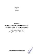 Essais sur la grammaire comparée du français et de l'anglais