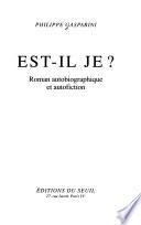 Est-il je?