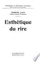 Esthétique du rire