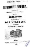 Etablissement horticole de Chambellant-Frapilion, pépiniériste, Faubourg d'Ouche, n. 6, à Dijon. Catalogue et prix courant des végétaux disponibles pour l'automne 1840 et le printemps 1841