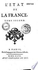 Etat de la France, contenant les princes, ducs et pairs...