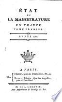 État de la magistrature en France