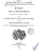 État des Changemens survenus en 1819 et 1820, dans les demi-soldes et les traitemens de Réforme ... pour 1819