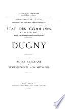 État des communes à la fin du XIXe siècle: Dugny