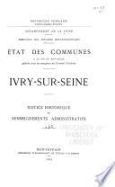 État des communes à la fin du XIXe siècle: Ivry-sur-Seine