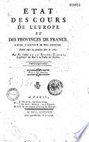 Etat des cours de l'Europe et des provinces de France pour l'année 1788