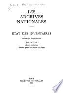 Etat des inventaires: Fonds divers