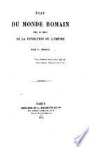 État du Monde Romain vers le temps de la Fondation de l'Empire